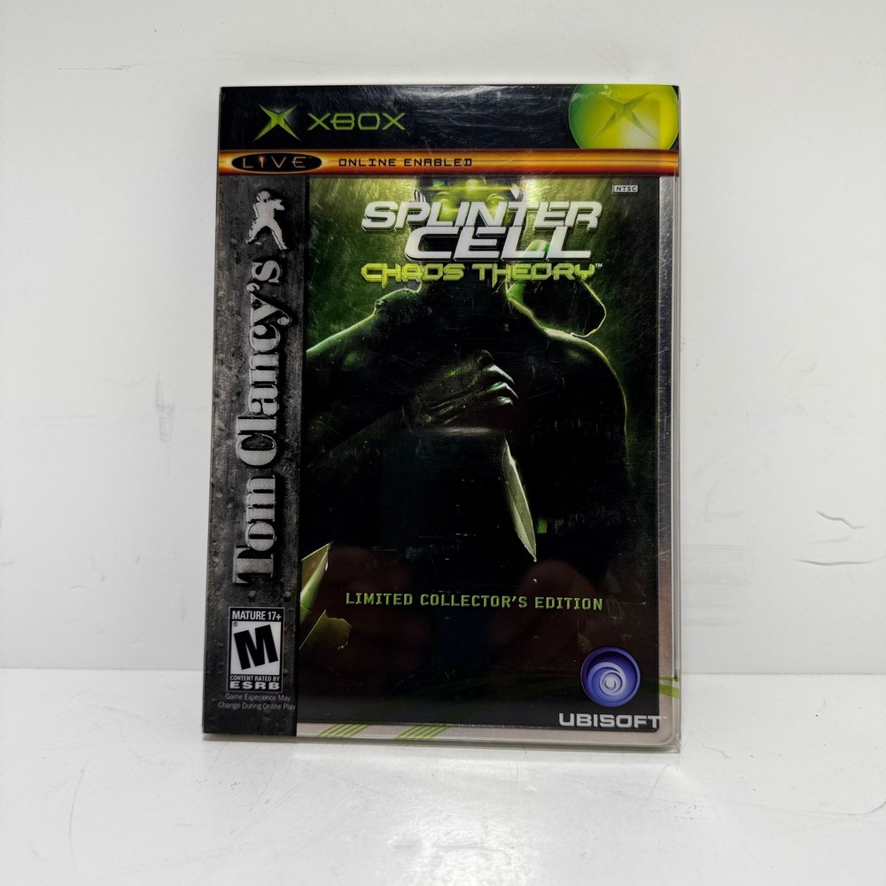 Splinter Cell Chaos Theory Limited Collector's Edition Xbox Original Tin CIB